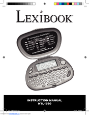 LEXIBOOK NTL1560 Instruction Manual