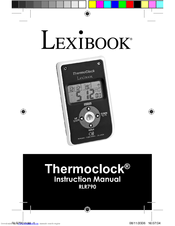 LEXIBOOK MP3 THERMOCLOCK Instruction Manual