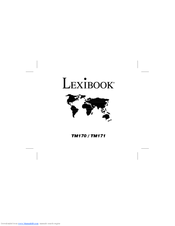 LEXIBOOK TM170 Manual