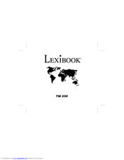 LEXIBOOK TM230 Manual