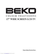 BEKO 17WLB450S Operating Instructions Manual