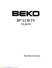 BEKO 20LB450 Operating Instructions Manual
