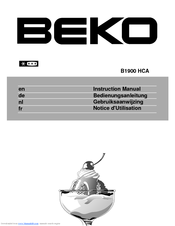 BEKO B 1900 HCA Instruction Manual