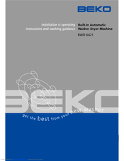 Beko BWD 6421 Installation & Operating Instructions And Washing Guidance
