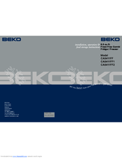 BEKO CA5411FF2 Installation & Operating Instructions Manual