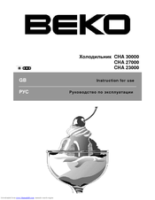 BEKO CHA 27000 Instructions For Use Manual