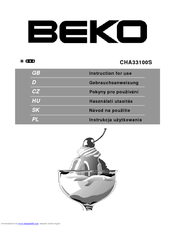 BEKO CHA33100S Instructions For Use Manual