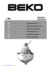 BEKO CN228220 Instructions For Use Manual