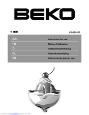 BEKO CNA 32420 Instructions For Use Manual