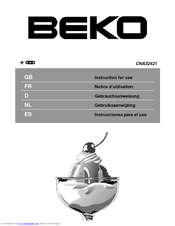 BEKO CNA 32421 Instructions For Use Manual