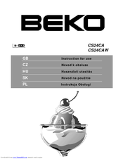 BEKO CS 24CAW Instructions For Use Manual