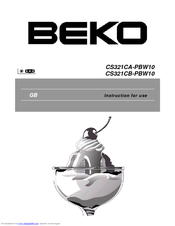 BEKO CS 321CA-PBW10 Instructions For Use Manual