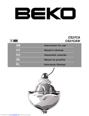BEKO CS 27CAW Instructions For Use Manual