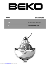 BEKO CS238020S Instructions For Use Manual