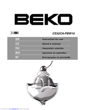 BEKO CS32CA-PBW10 Instructions For Use Manual