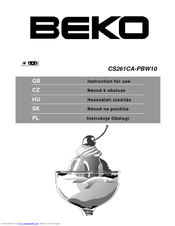 BEKO CS261CA-PBW10 Instructions For Use Manual