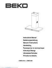 BEKO CWB 950 Instruction Manual