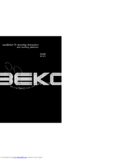 Beko DC3511 Installation & Operating Instructions And Cooking Guidance