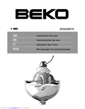BEKO DSA28010 Instructions For Use Manual