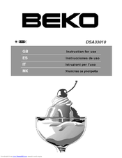 BEKO DSA33010 Instructions For Use Manual