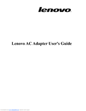 Lenovo 02K6699 User Manual