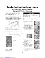 Electrolux FAC124P1A Installation Instructions