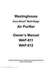 Westinghouse Accu-Smart WAP812 Owner's Manual