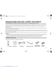 Onkyo C-SAT Instruction Manual