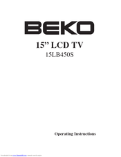 BEKO 15LB450 Operating Instructions Manual