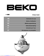 BEKO FSA21300 Instructions For Use Manual