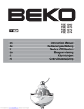 BEKO FSE 1070 - ANNEXE 466 Instruction Manual