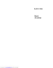 Beko HIC 64102 User Manual
