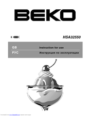 BEKO HSA 32550 Instructions For Use Manual