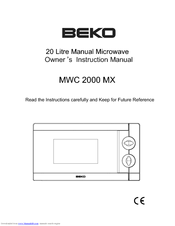 BEKO MWC 2000 MX Manual