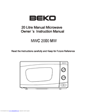 Beko MWC 2000 MW Manual