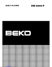 BEKO OIM 22500 P Operating Instructions Manual
