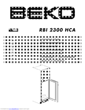 BEKO RBI 2300 HCA - ANNEXE 713 Manual