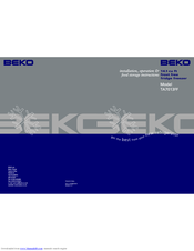 BEKO TA7013FF Installation, Operation & Food Storage Instructions