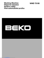 BEKO WMD 75106 Manual