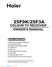 HAIER 25F9K-T Owner's Manual