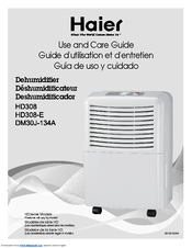 HAIER HD308-E Use And Care Manual