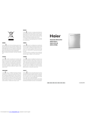 HAIER DW12-CFE SS Manual