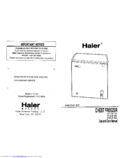 Haier GLD Manual