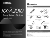 Yamaha RX-A2010 Easy Setup Manual