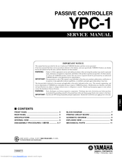 Yamaha YPC-1 Service Manual