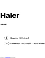 HAIER HR-120 Bedienungsanleitung