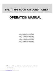 HAIER HSU-22HC03/R2(DB) Operation Manual