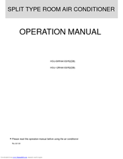 HAIER HSU-09RHA103/R2(DB) Operation Manual
