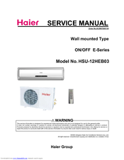 HAIER HSU-12HEB03 Manual
