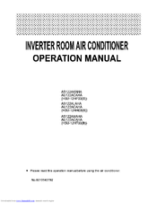 HAIER AS122AMAHA Operation Manual